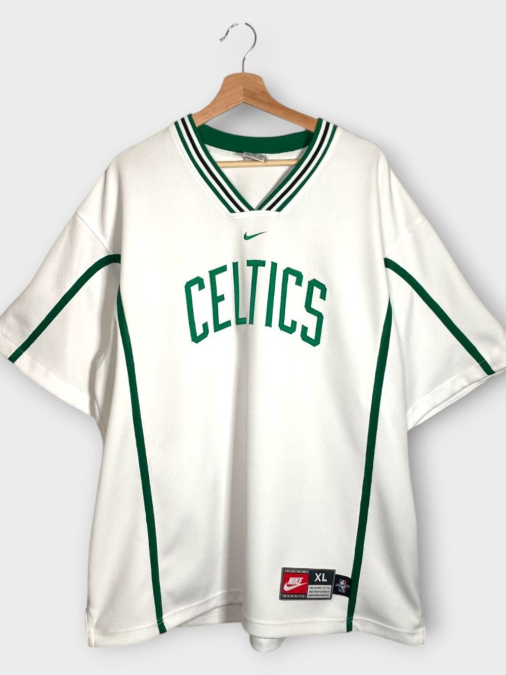 Nike Boston Celtics White Jersey Men's XL 90's